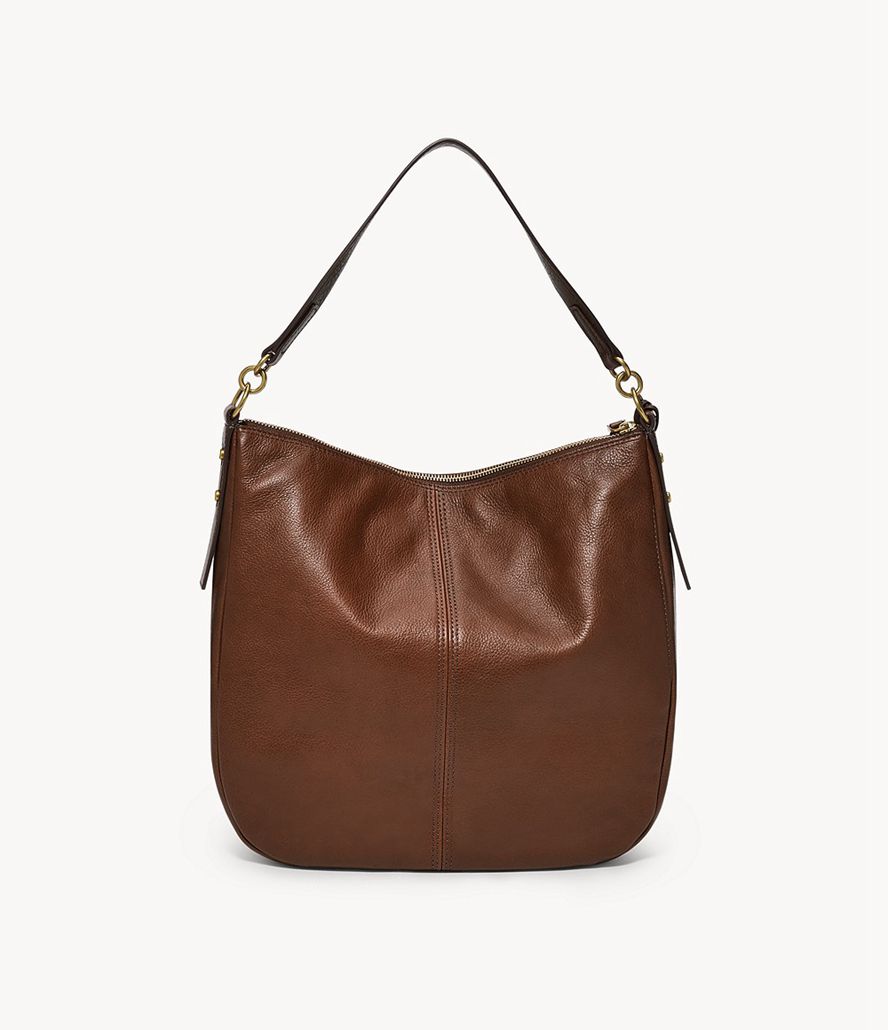 Fossil Jolie Hobo Taske Dame Brune | YXRUBM-523