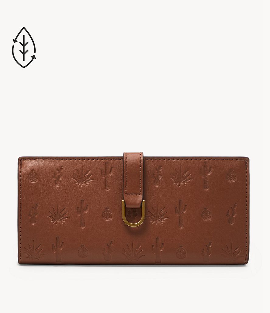 Fossil Kier Tab Clutch Taske Dame Brune | HLRMKW-875