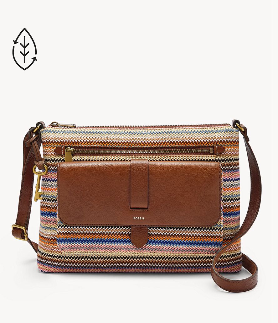 Fossil Kinley Crossbody Taske Dame Brune | IVWCMJ-085