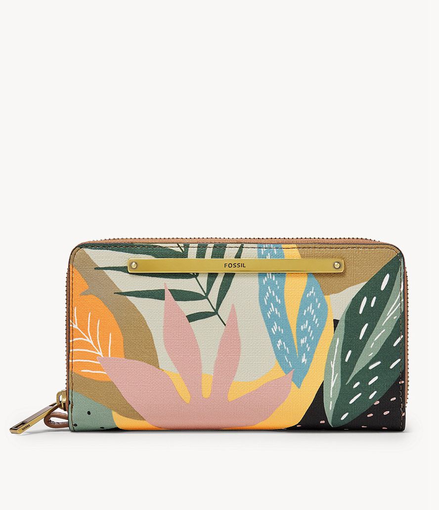 Fossil Liza Zip Clutch Taske Dame Flerfarvede | UELMXR-871