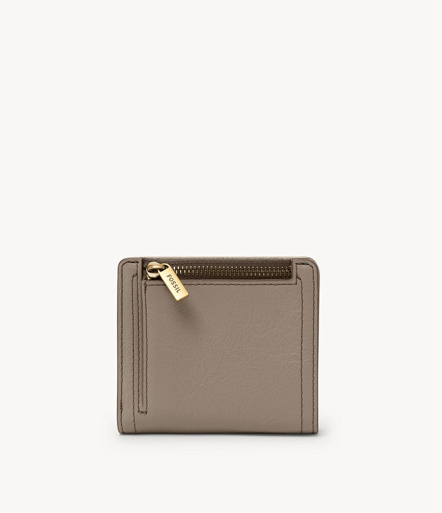 Fossil Logan Rfid Small Bifold Tegnebog Dame Grå | ISHRME-012