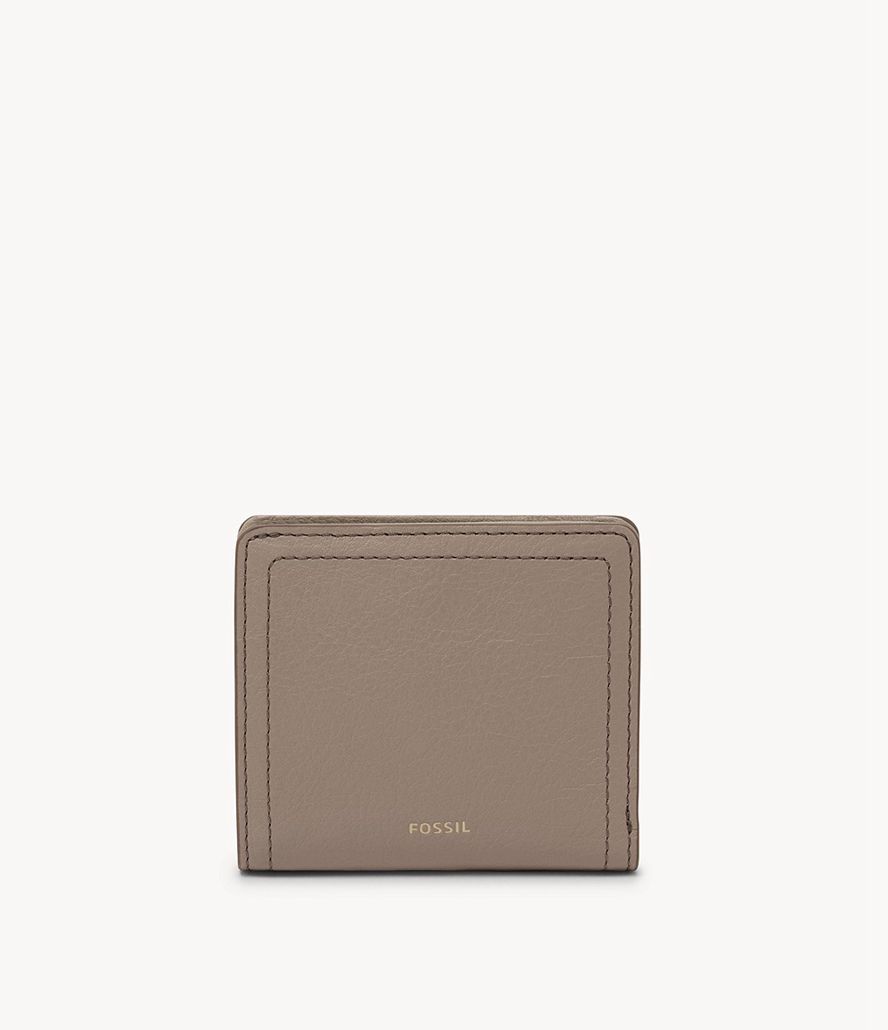 Fossil Logan Rfid Small Bifold Tegnebog Dame Grå | ISHRME-012