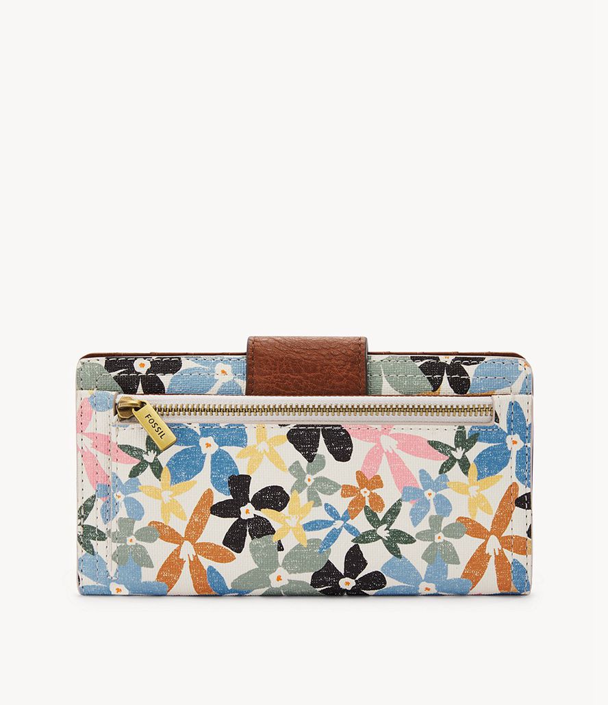 Fossil Logan Tab Clutch Taske Dame Blå | UBOMJY-392