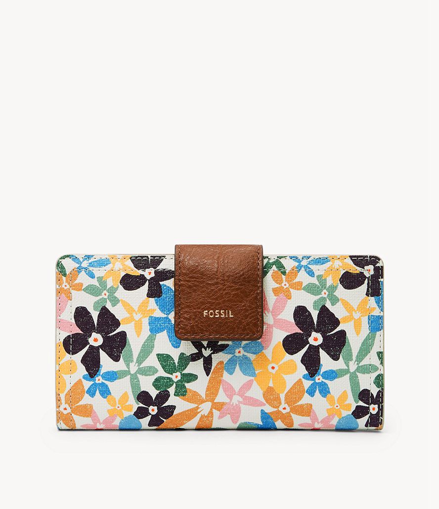 Fossil Logan Tab Clutch Taske Dame Blå | UBOMJY-392