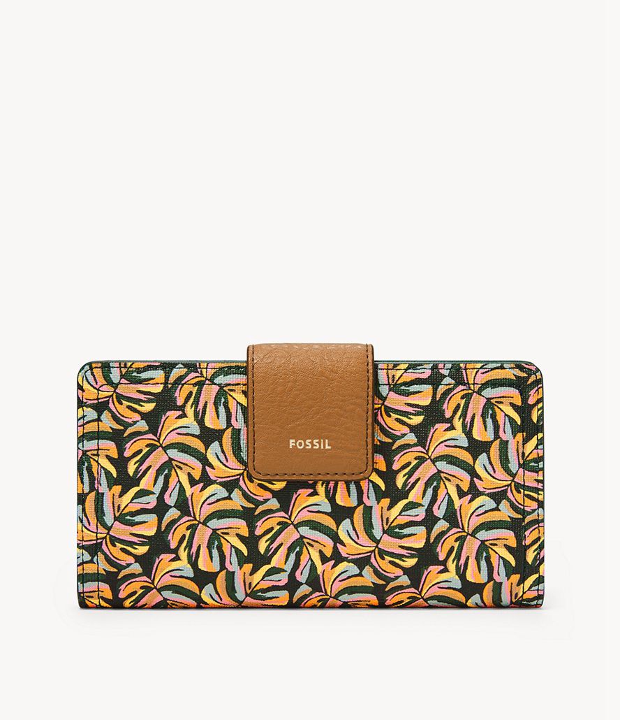 Fossil Logan Tab Clutch Taske Dame Flerfarvede | PLFAKT-107