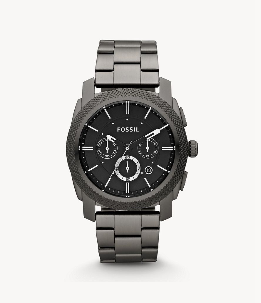 Fossil Machine Kronograf Stainless Steel Ure Herre Grå | SLJDKC-016