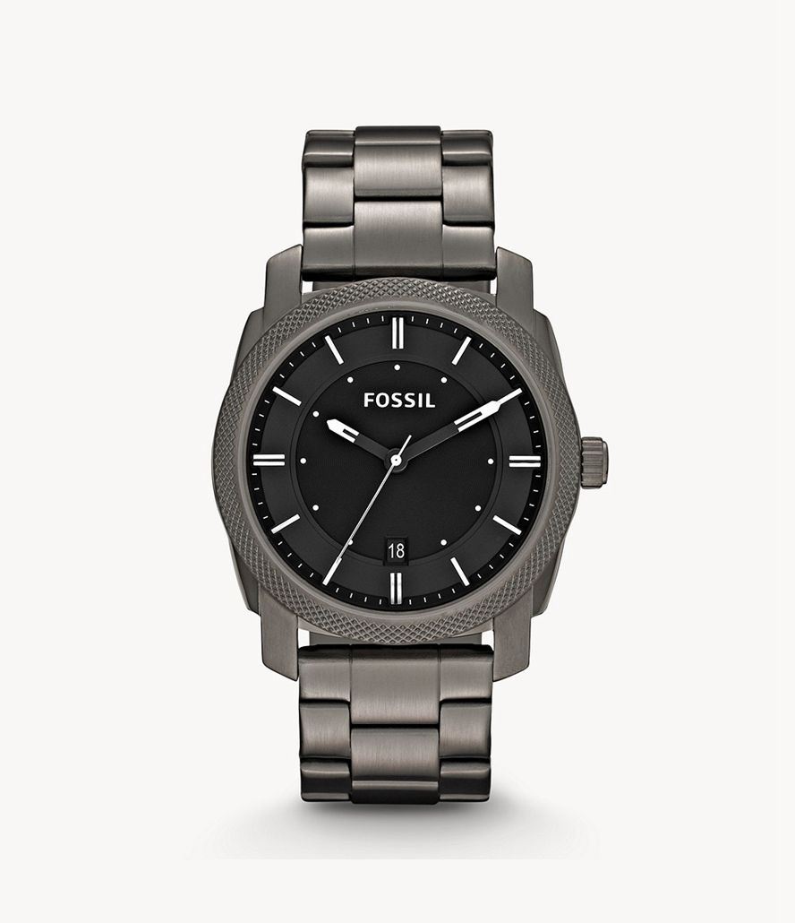 Fossil Machine Stainless Steel Ure Herre Grå | AOWCVK-240