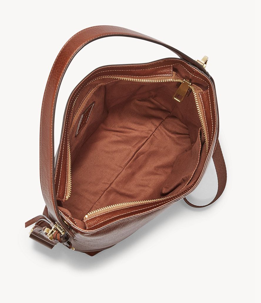 Fossil Maya Hobo Taske Dame Brune | ABSEGX-964