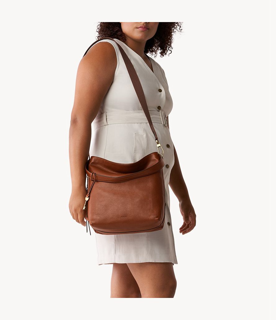 Fossil Maya Hobo Taske Dame Brune | ABSEGX-964