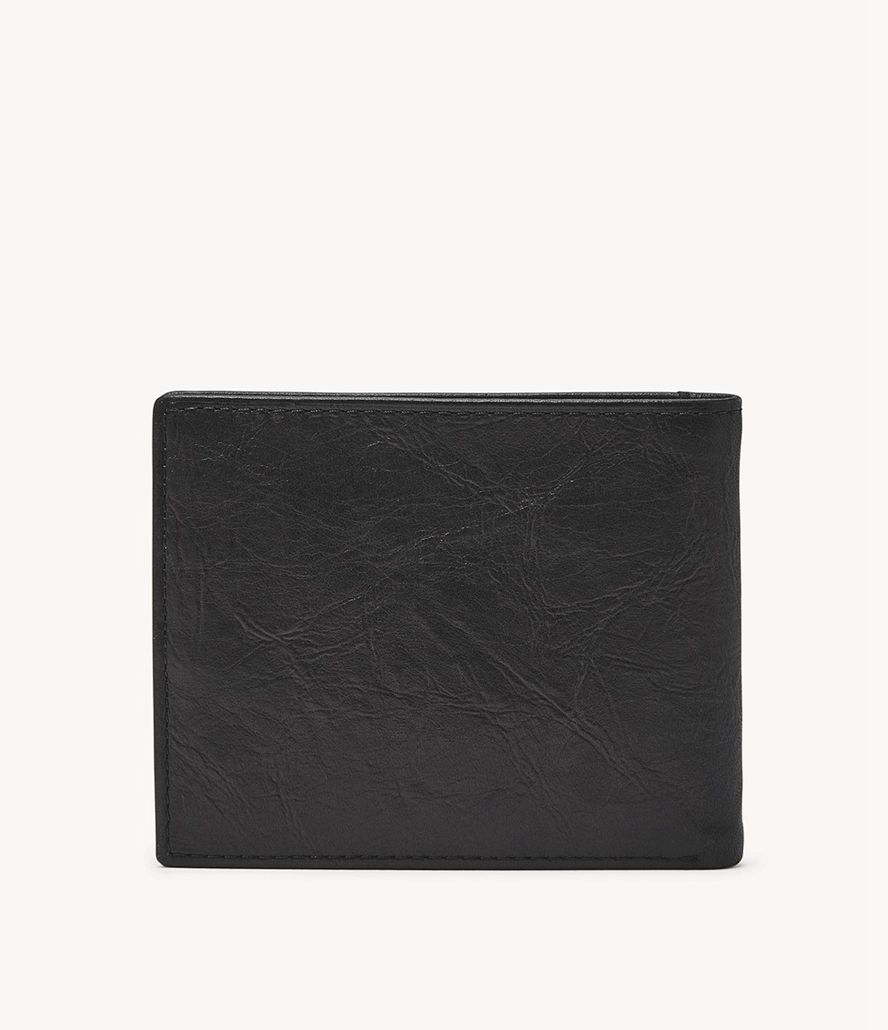 Fossil Neel With Flip Id Bifold Tegnebog Herre Sort | EMCPGT-314