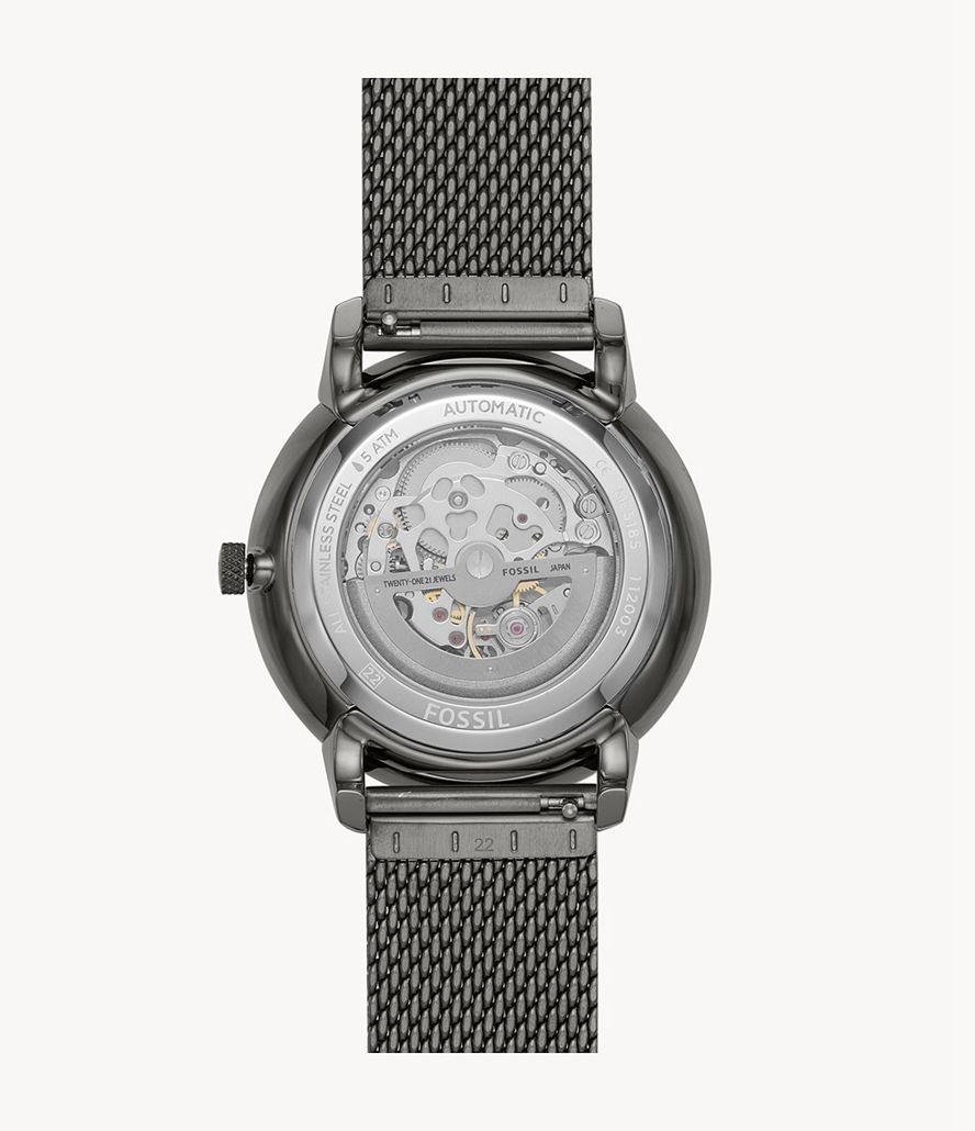 Fossil Neutra Automatisk Stainless Steel Ure Herre Grå | YWJXQF-725