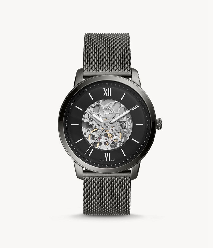 Fossil Neutra Automatisk Stainless Steel Ure Herre Grå | YWJXQF-725