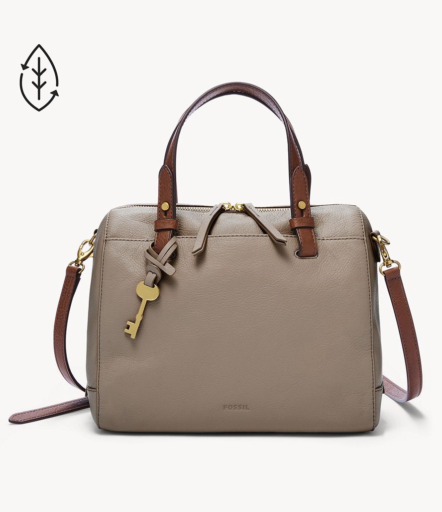 Fossil Rachel Satchel Taske Dame Grå | DAPWVI-376