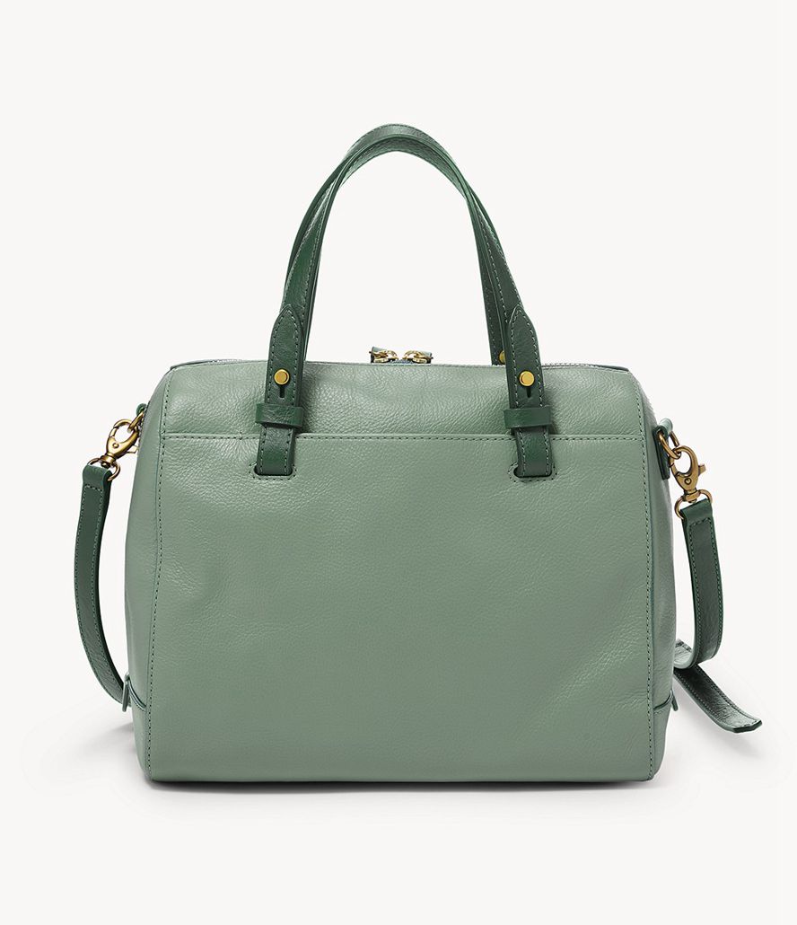 Fossil Rachel Satchel Taske Dame Grøn | IABENP-480