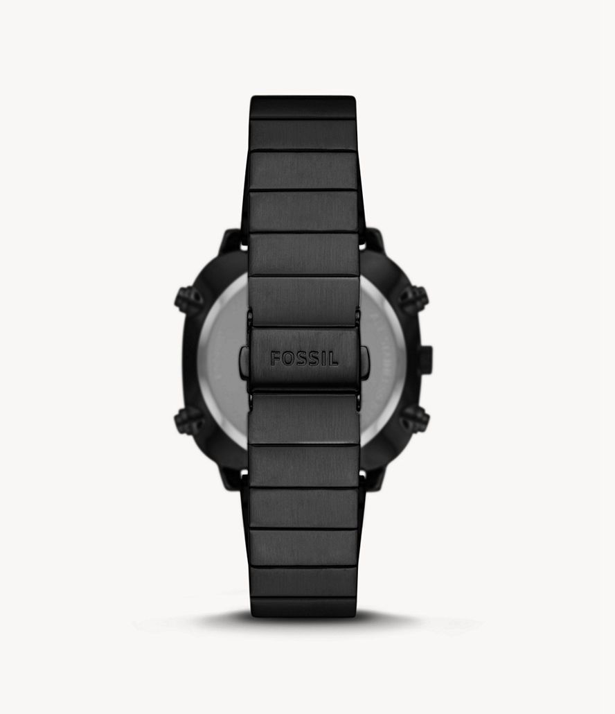 Fossil Retro Analog-Digital Stainless Steel Ure Herre Sort | MGUYIA-618