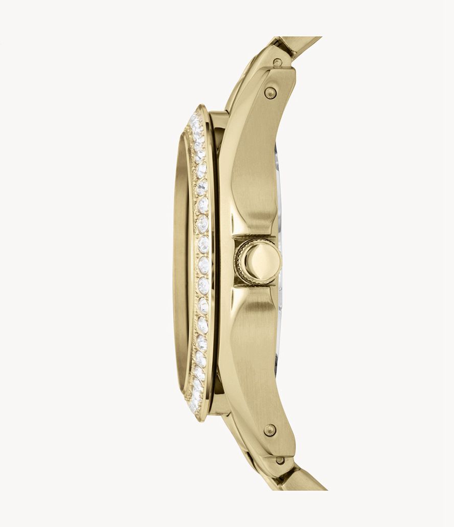 Fossil Riley Multifunktion Stainless Steel Ure Dame Guld | DUQVYF-534