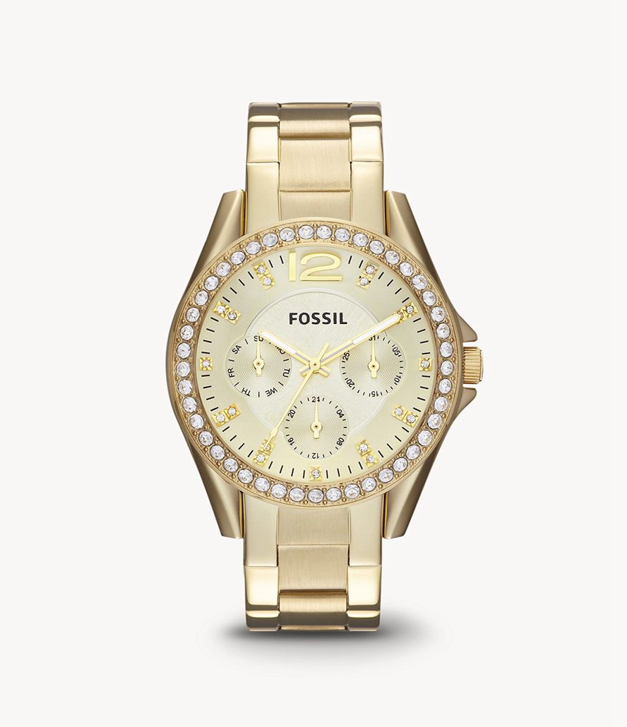 Fossil Riley Multifunktion Stainless Steel Ure Dame Guld | DUQVYF-534