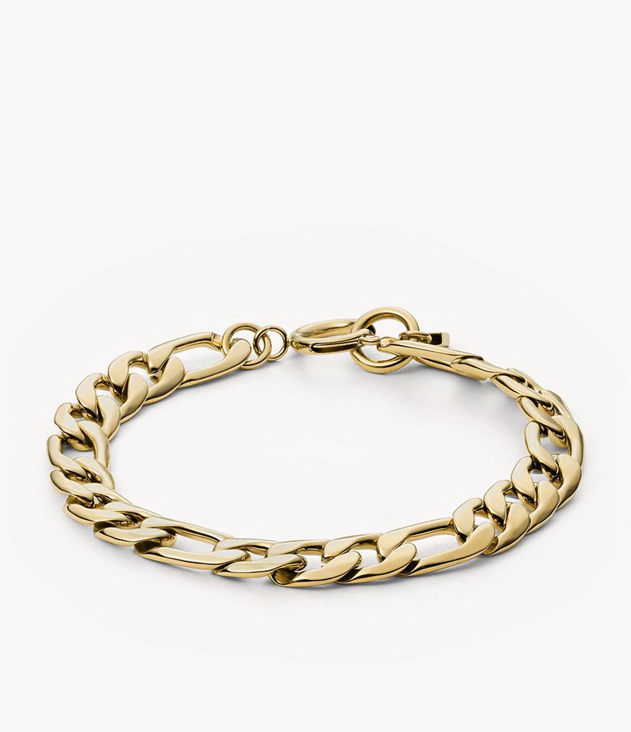 Fossil Rowan Oh So Charming Stainless Steel Chain Armbånd Dame Guld | VHGLIN-951