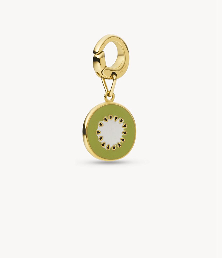 Fossil Rowan Oh Soing Stainless Steel Kiwi Charms Dame Guld | DVJZFQ-360