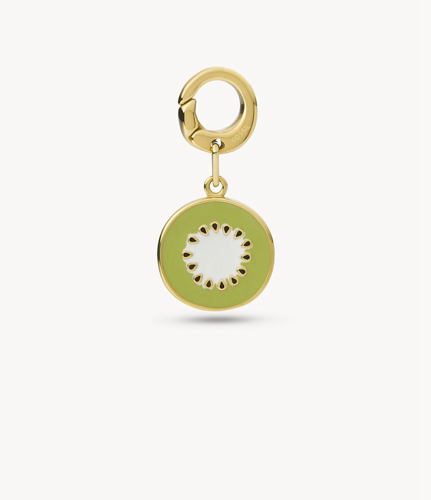 Fossil Rowan Oh Soing Stainless Steel Kiwi Charms Dame Guld | DVJZFQ-360