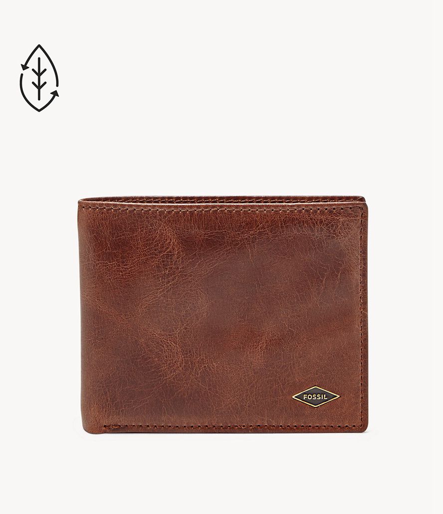 Fossil Ryan Rfid Flip Id Bifold Tegnebog Herre Brune | OZEKVT-596