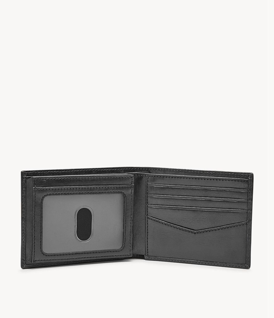 Fossil Ryan Rfid Flip Id Bifold Tegnebog Herre Sort | XFLZBS-316