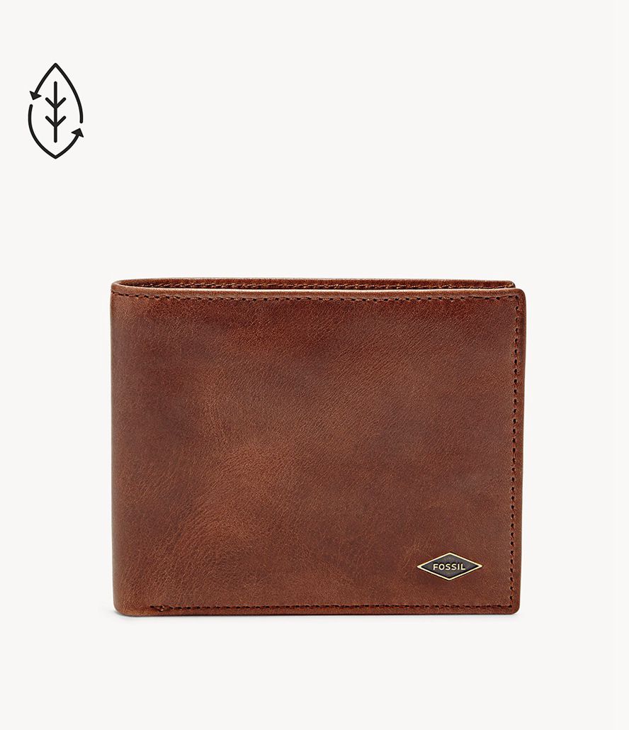 Fossil Ryan Rfid Large Bifold Tegnebog Herre Brune | KMFPOY-803