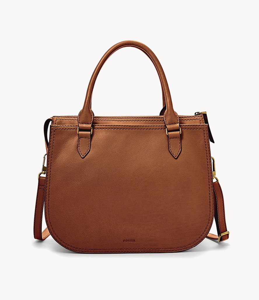 Fossil Ryder Satchel Taske Dame Brune | JSGTKQ-071