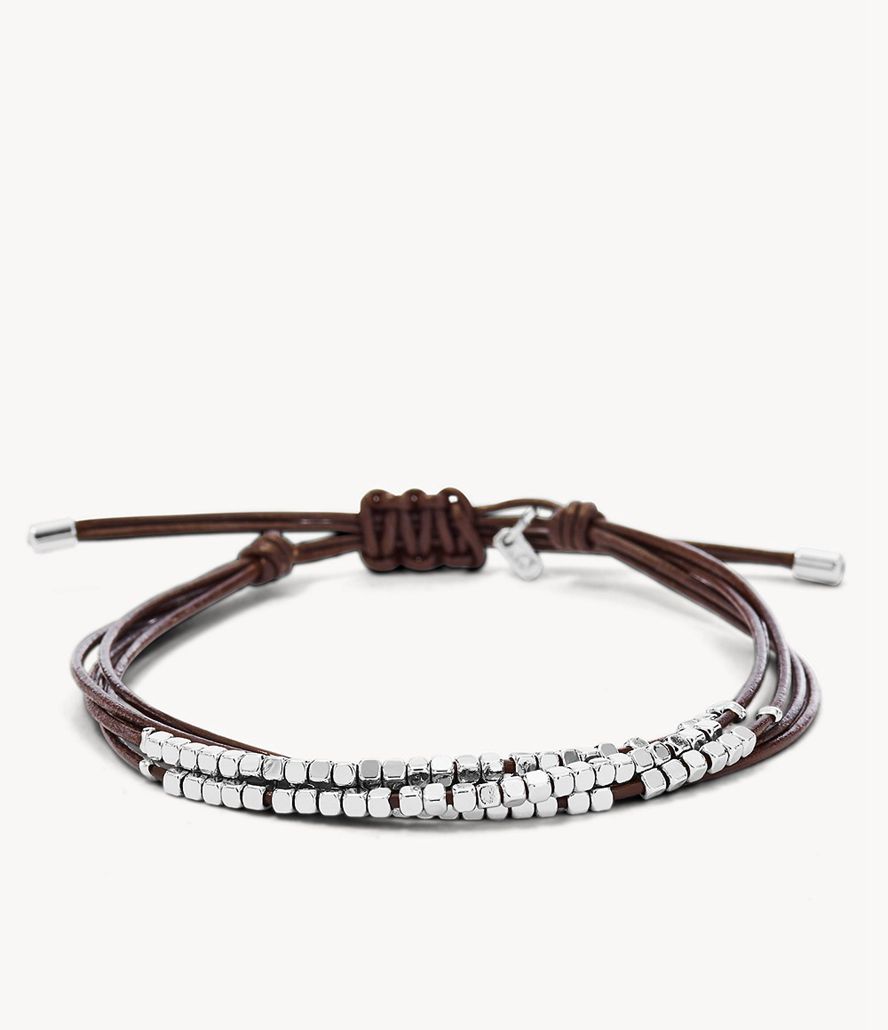 Fossil Sadie Dainty Rondelle Slider Armbånd Dame Brune | AWEKVC-327