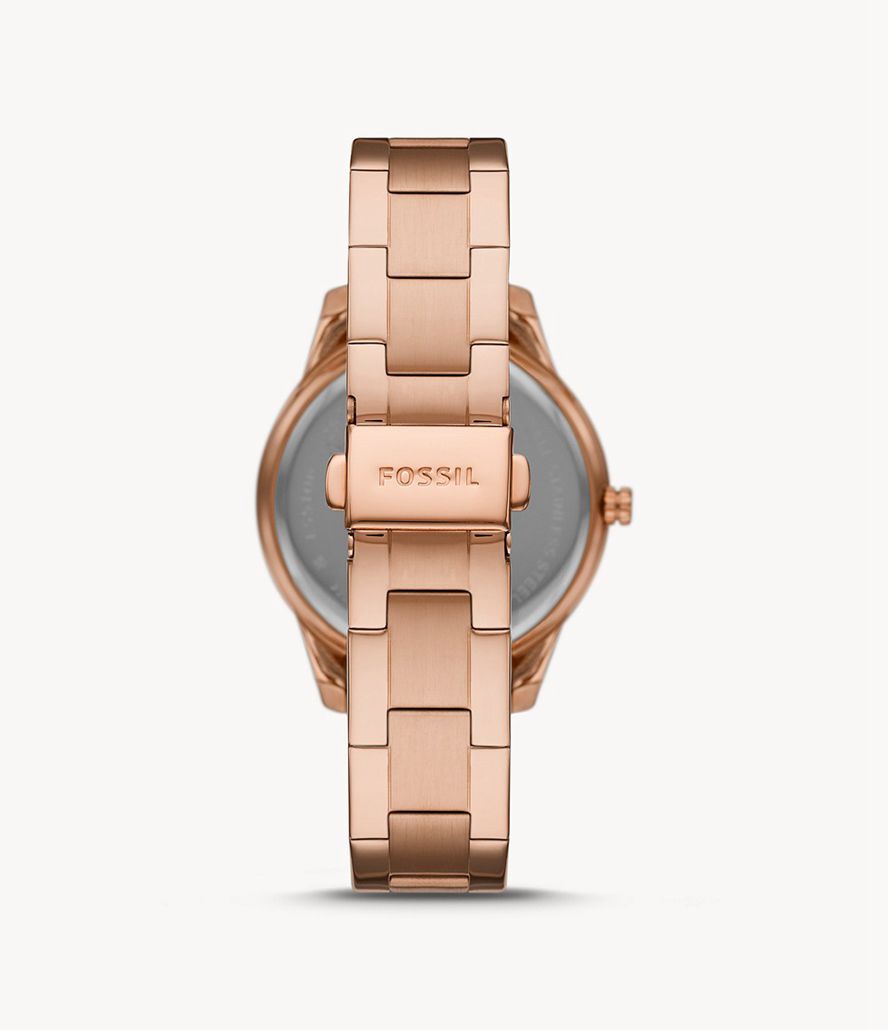 Fossil Stella Sports Multifunktion Tone Stainless Steel Ure Dame Lyserød Guld | BTPZWQ-678