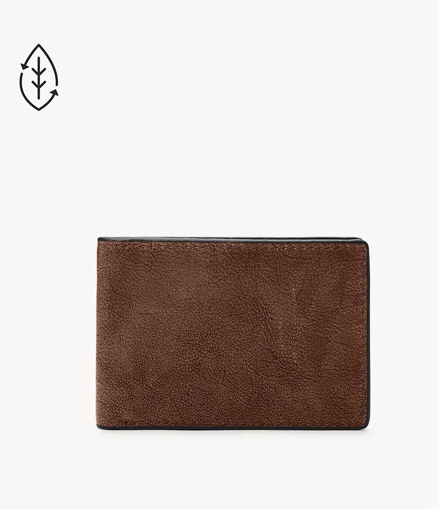 Fossil Steven Front Pocket Bifold Tegnebog Herre Rød | FUJLOH-948