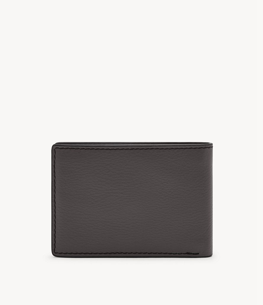 Fossil Steven Front Pocket Bifold Tegnebog Herre Grå | LEFYOJ-782