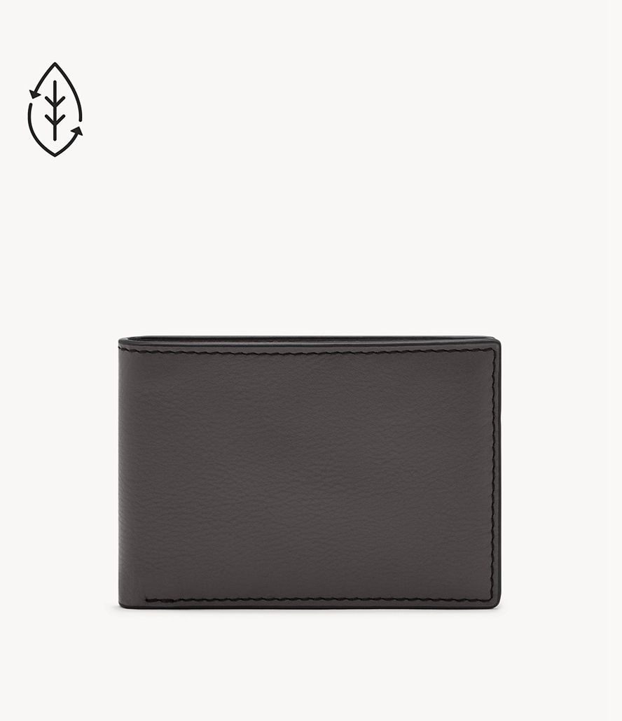 Fossil Steven Front Pocket Bifold Tegnebog Herre Grå | LEFYOJ-782