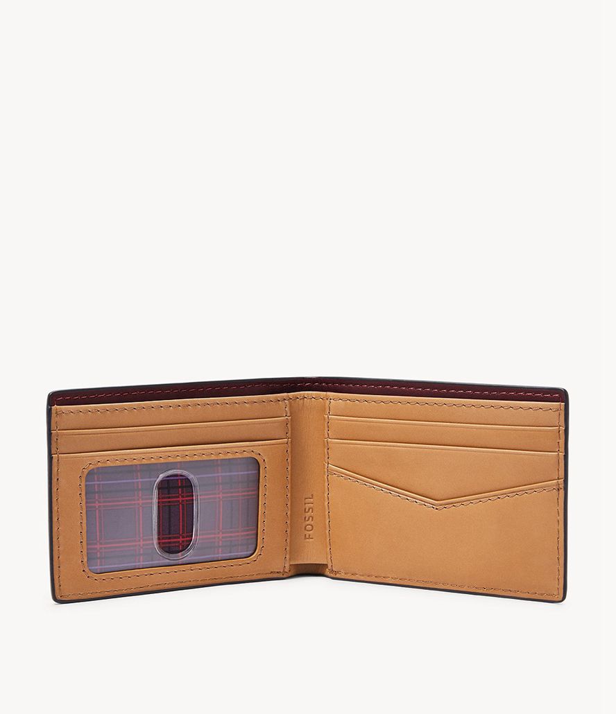 Fossil Steven Front Pocket Bifold Tegnebog Herre Lilla | YBGZWM-602