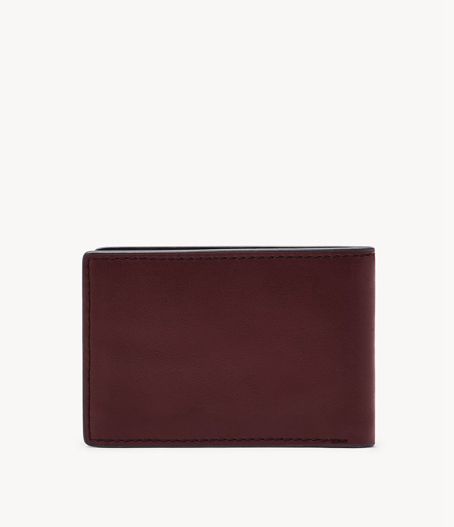 Fossil Steven Front Pocket Bifold Tegnebog Herre Lilla | YBGZWM-602