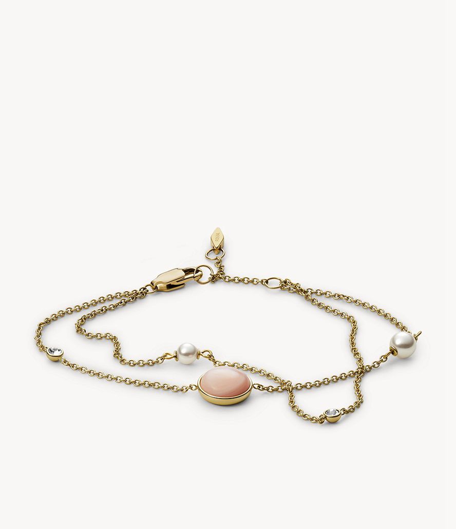 Fossil Sutton Mother-Of-Pearl Multi-Strand Armbånd Dame Guld | VHGAUM-260