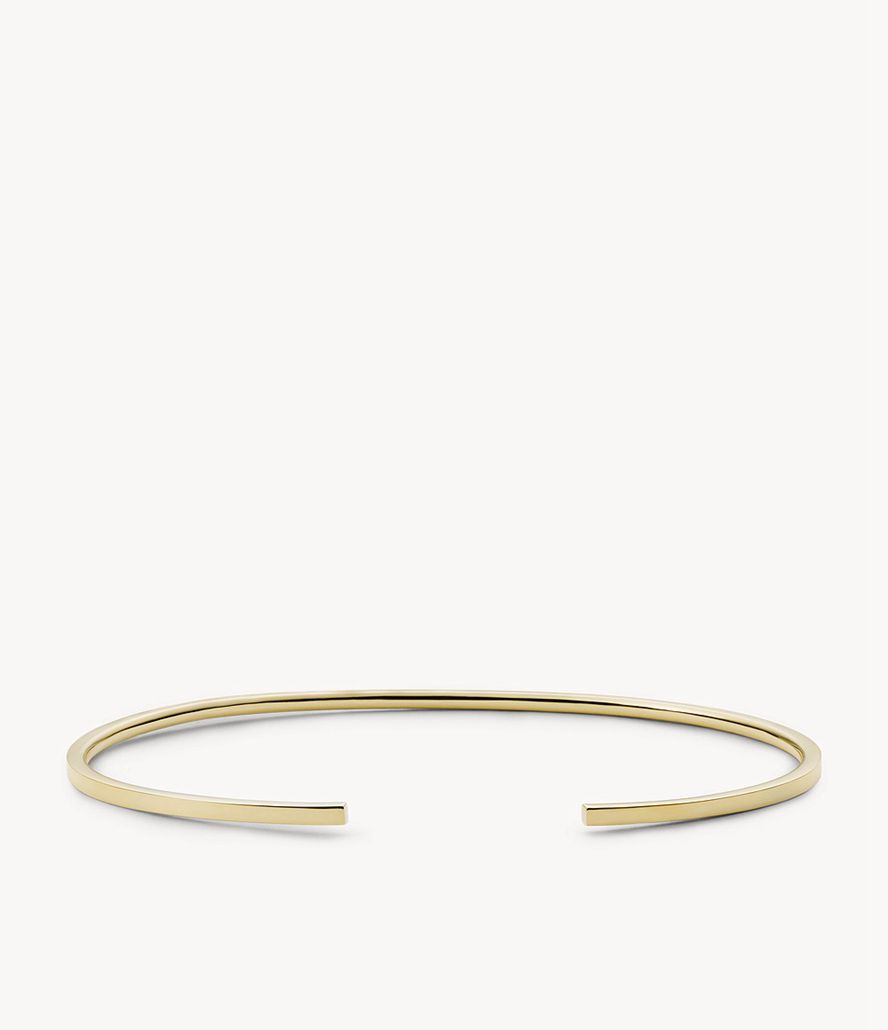 Fossil Sutton Shine Bright Stainless Steel Bangle Armbånd Dame Guld | QSYLMO-814