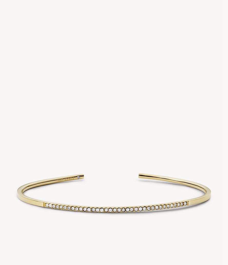 Fossil Sutton Shine Bright Stainless Steel Bangle Armbånd Dame Guld | QSYLMO-814