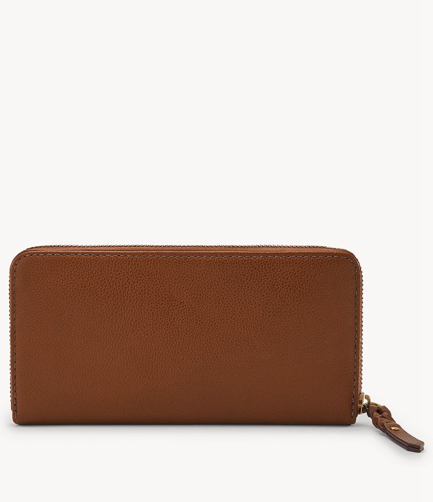 Fossil Tara Zip Around Clutch Taske Dame Flerfarvede | ZMUBPL-192