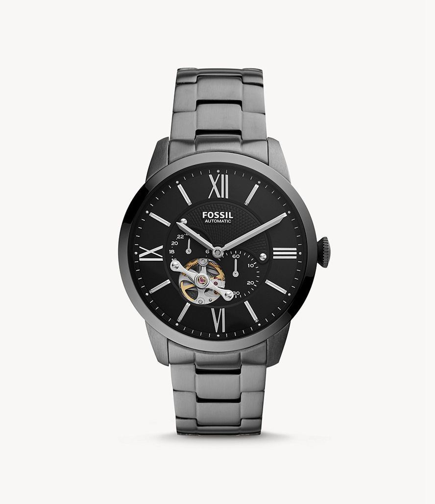 Fossil Townsman Automatisk Stainless Steel Ure Herre Grå | QJVWXB-742