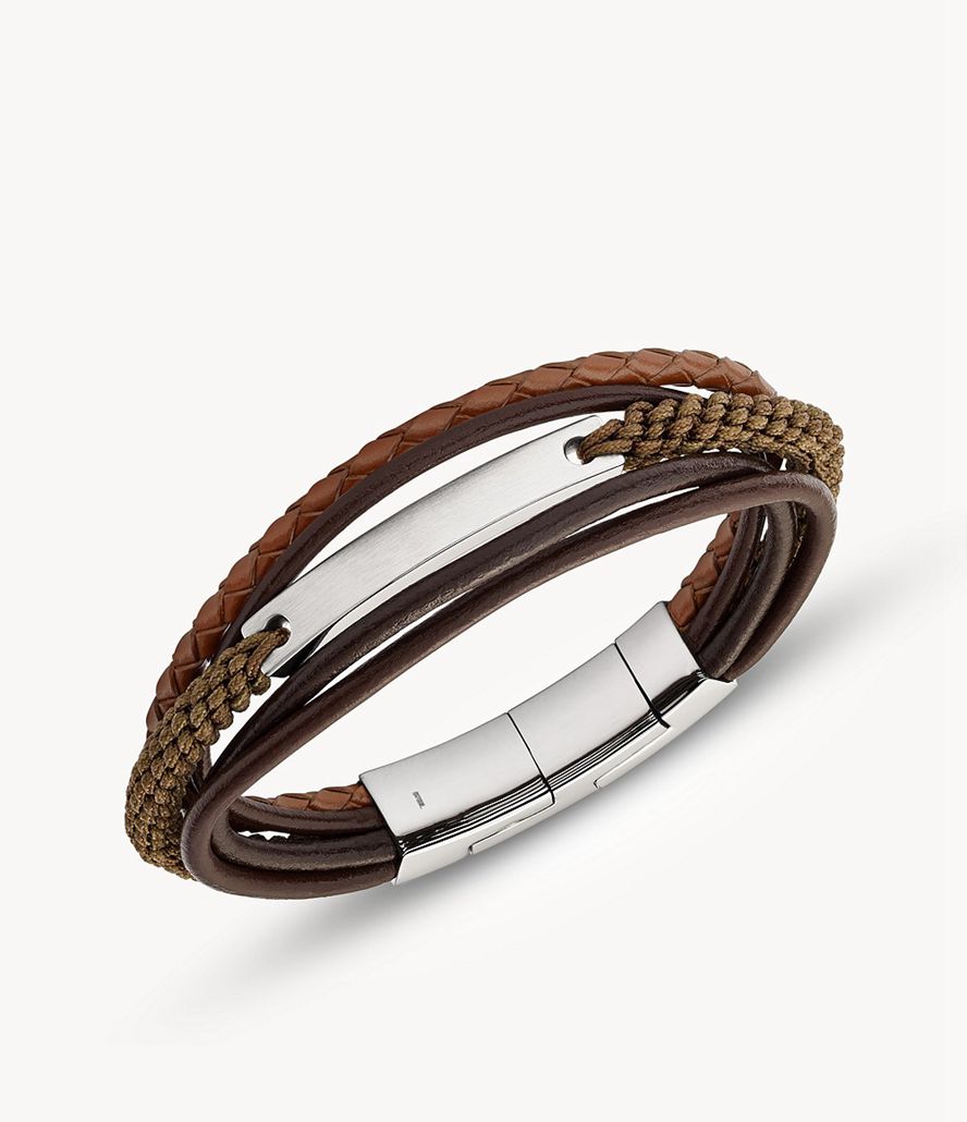 Fossil Vintage Casual Multi-Strand Armbånd Herre Brune | TEBUPJ-583