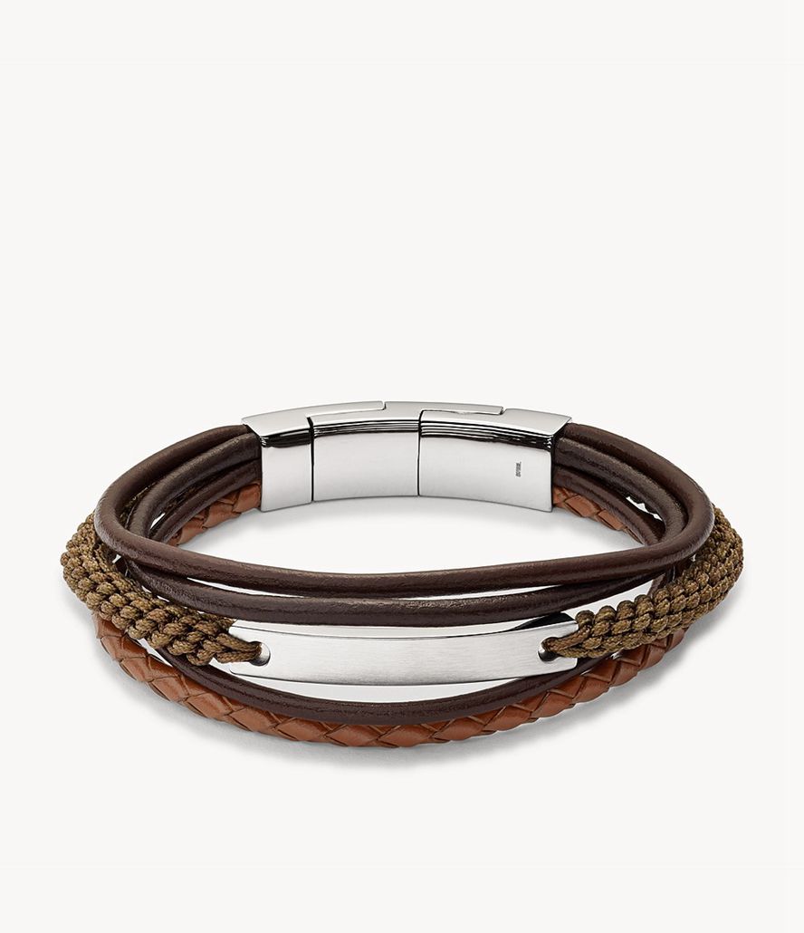 Fossil Vintage Casual Multi-Strand Armbånd Herre Brune | TEBUPJ-583