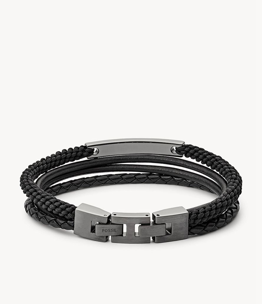 Fossil Vintage Casual Steel Multi-Strand Armbånd Herre Grå | YDIVEC-103