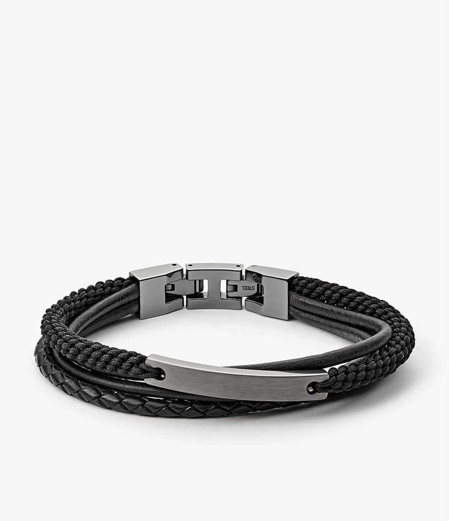 Fossil Vintage Casual Steel Multi-Strand Armbånd Herre Grå | YDIVEC-103